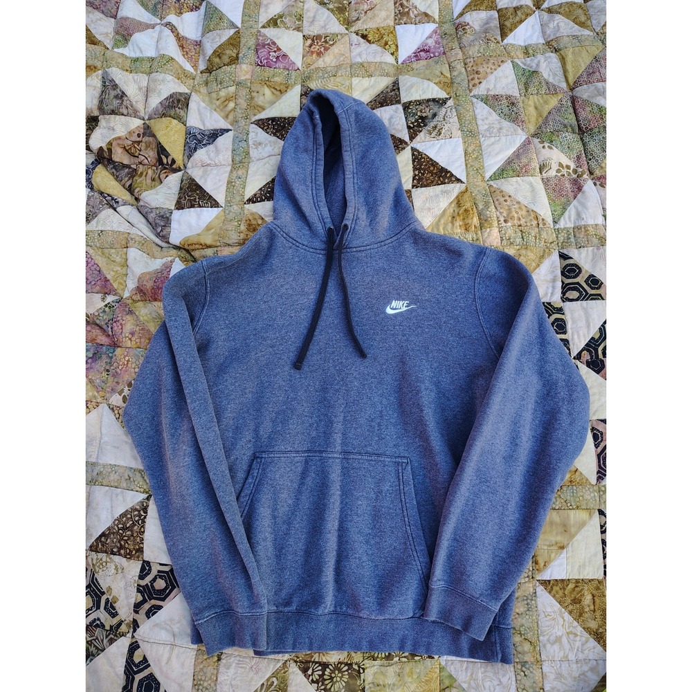 Nike Hoodie Men's L Grey Active Sportswear‎ Long Sleeve Fleece Workout Gym